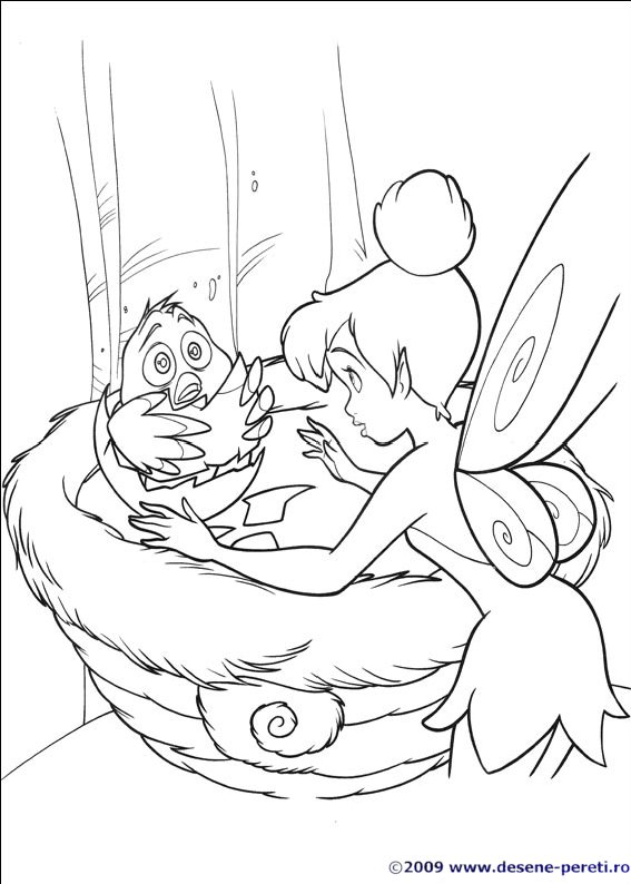 tinkerbell desene colorat